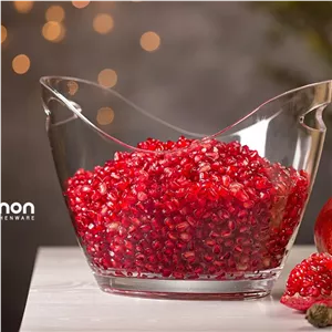 کاسه سرو اکریلیک بیضی لیمون کد 2070شفاف و نشکن