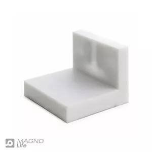 بست گونیا روکشدار فلزی سفید مدل HAR-0002 بسته 6 عددی
