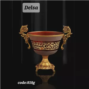 میوه خوری اریکو مدل دلسا کد 818G پایه دار زرشکی لوکس 
