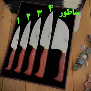 ساطور آشپزی و قصابی استیل فرّخی دسته پادوک و کائوچو زنجان