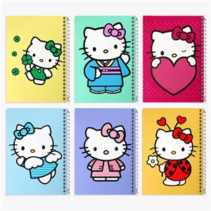 دفتر مشق 50 برگ خندالو طرح هلو کیتی Hello Kitty کد 283 مجموعه 6 عددی - با بهترین کیفیت