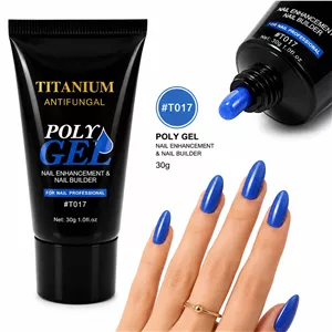 پلی ژل رنگی برند تیتانیوم حجم 30 گرم کد T017