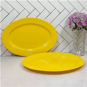 T421 دیس بزرگ زرد ملامین پردیس ماهان (12) ارسال نیمه رایگان