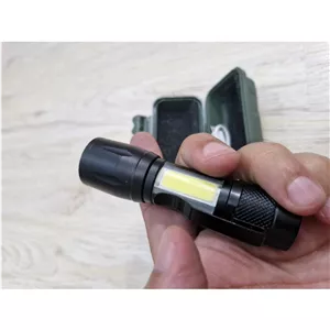 چراغقوه شارژی XPE + COB USB شارژ - ضدآب 