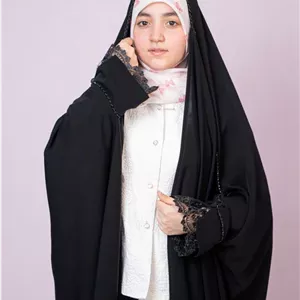 چادر دخترانه رستا جواهر ساقه طنابی