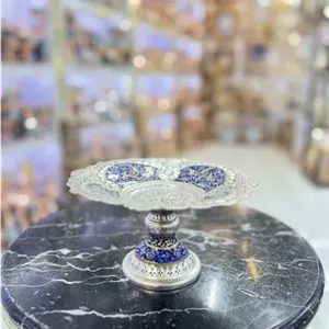 شیرینی خوری پایه دار قلمزنی و تذهیب 
