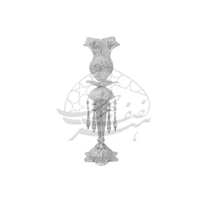 لاله بزرگ ملیله کاری همراه با روکش نقره