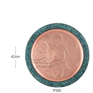 سینی شربت خوری بزرگ فیروزه کوب
