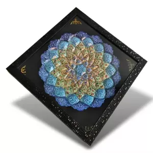 خرید قاب بشقاب میناکاری اصفهان قطر 30 سانتیکل قاب 36×36