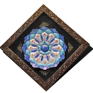 قاب بشقاب میناکاری ابعاد (21 21 س)