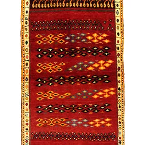 فرش دستبافت صادراتی گبه قشقایی 142×82 سانتیمتر