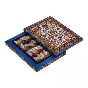 گز 38 درصد بادام طرح کاشی گز لاله اصفهان