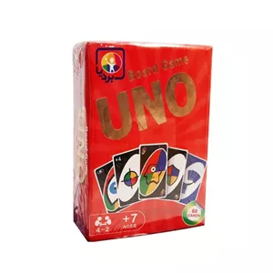 بازی فکری کارتی اونو UNO مدل بردیا (60 کارتی)