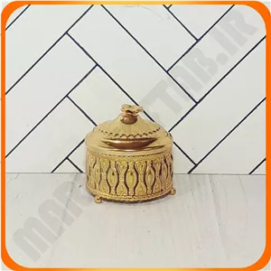 قندان گرد طلایی مینا زومبا 
