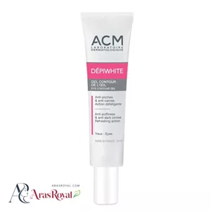 ژل دورچشم ضد تیرگی و ضد لک ای سی ام ACM مدل Depiwhite حجم 15 میل