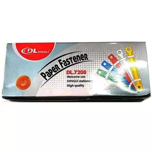 گیره پوشه دی ال کد CLRPP بسته 50 عددی رنگی 