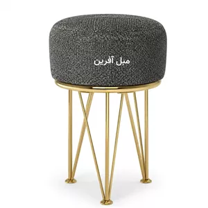 پاف میزبان پایه فلزی با ابکاری طلایی(پس کرایه)