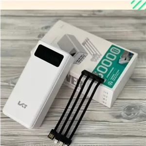 پاور بانک 50،000 دارای چند پورت مختلف و نمایشگر میزان شارژ
