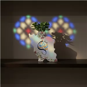 گلدان سرامیکی طرح ایران 