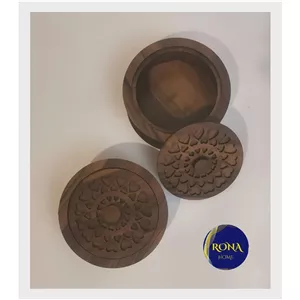 قندان چوبی دایره ام دی اف