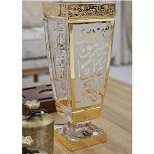 گلدان کریستال نوبل طرح طلاکوب مهدوی-علوی