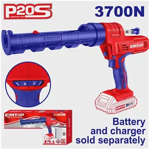 تفنگ درزگیر شارژی EMTOP مدل ELCG2001 20 ولت، قدرت رانش 3700N آوانور - پس کرایه