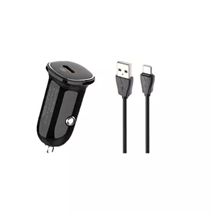 شارژر فندکی 30 وات الدینیو مدل LD-C106 به همراه کابل تبدیل USB-C