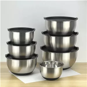لگن 6 تیکه درب دار زیر سیلیکونی شنگیا 