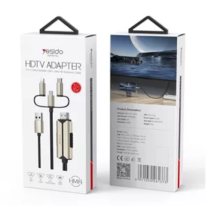 کابل HDMI سه سر یسیدو Yesido HM14