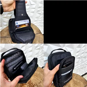بادی بگ مردانه مدل جاکارتی دار جنس دیبا خارجی رنگ مشکی