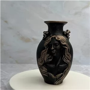 گلدان آنتیک رنگ شده