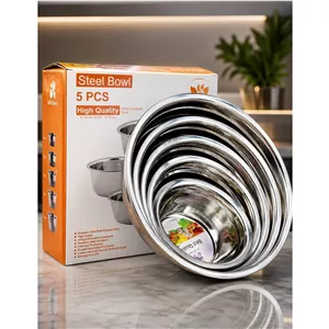 لگن 5 پارچه استیل کیفیت عالی 
