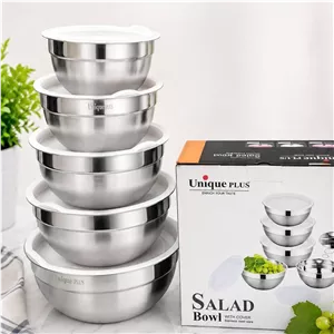 لگن 5 پارچه ساده درب دار یونیک،ظرف غذا(پس کرایه)