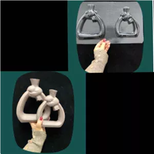 قالب طلقی گلدان طرح گره
