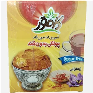 پولکی بدون قند زعفرانی کامور 