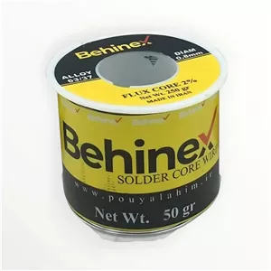سیم لحیم 0.8 میلیمتر بهینکس (Behinex) با آلیاژ قلع و سرب 63 37