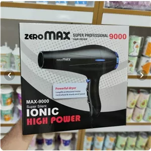 سشوار مکس مدل ZERO MAX ظرفیت 9000 وات با باد سرد و متمرکزکننده