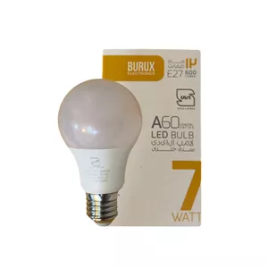لامپ LED حبابی 7 وات E27 مهتابی بروکس