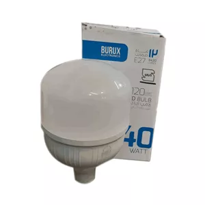 لامپ LED استوانه 40 وات E27 مهتابی بروکس