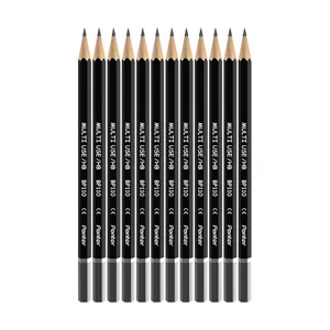 مداد مشکی پنتر مدل Multi Use Hexagonal کد BP110 بسته 12 عددی