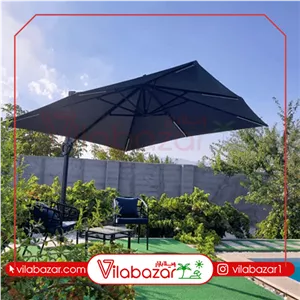 چتر آلمینیومی مربع 360 درجه (3 در 3 متر) (هزینه ارسال با مشتری گرامی به صورت پس کرایه)