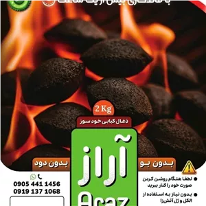 ذغال کبابی باربیکیو آراز وزن دو کیلوگرمی