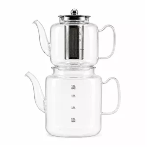 ست کتری و قوری لومیتی وردا مدل 260 ظرفیت کتری 1.8 لیتر و قوری 0.8 لیتر با فیلتر تفالهگیر