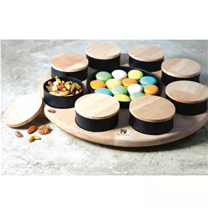 سینی مزه خوری گردان 9 خانه R1-100111 ROOYESH