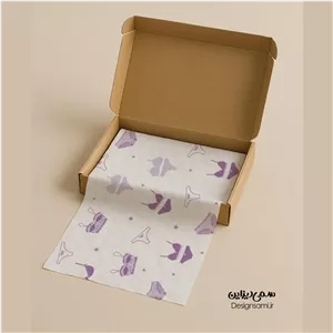 کاغذ پوستی طرح لباس زیر