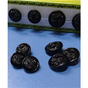 دکمه مجلسی مشکی طرح برگ