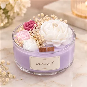 شات شیشه ای شمع 