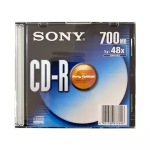 CD-R سی دی خام قاب اسلیم سونی اورجینال پلمپ سلفون دار