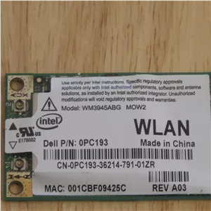 کارت شبکه وایرلس لپتاپ Intel PRO Wireless 3945ABG