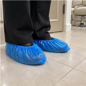 کاور کفش یکبار مصرف نایلونی آبی Free Size
